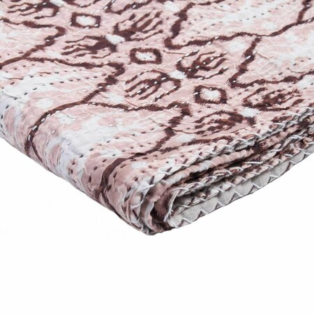 OCEANTAILER Home Roots Beddings  Kantha Cotton Throw - 1117-No.25, Multicolor - 50 x 70 in. 332343